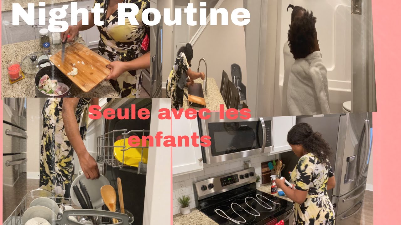 #Routine Maman 🌜Routine du soir Seule avec mes 2 enfants en bas âge (Night routine with toddlers)🌛