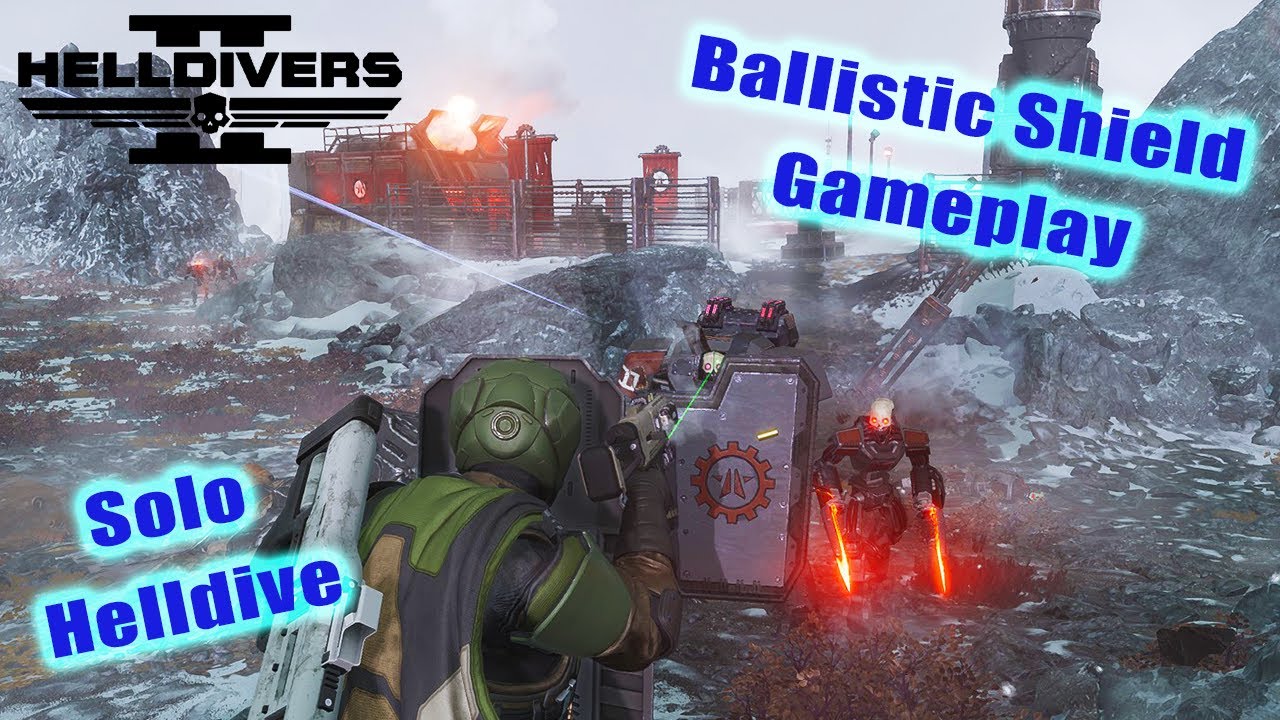 Helldivers 2 - Aggressive Ballistic Shield Gameplay (No Commentary) (Solo Helldive) (All Clear)