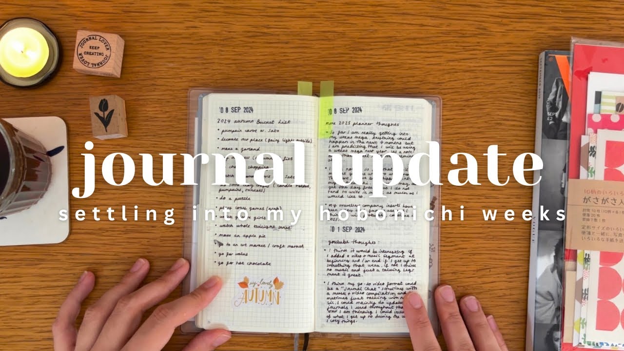 Journal Chat 003💬 Settling into my hobonichi weeks, revisiting A6 hobonichi