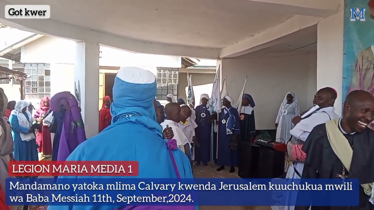 Mandamano yatoka mlima Calvary kwenda Jerusalem Amoyo @legionmariamedia1