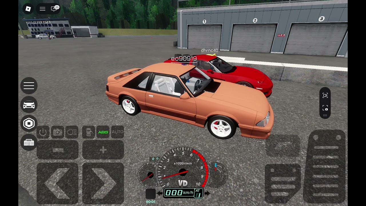 Racing my friend (foxbody ford vs corvett)