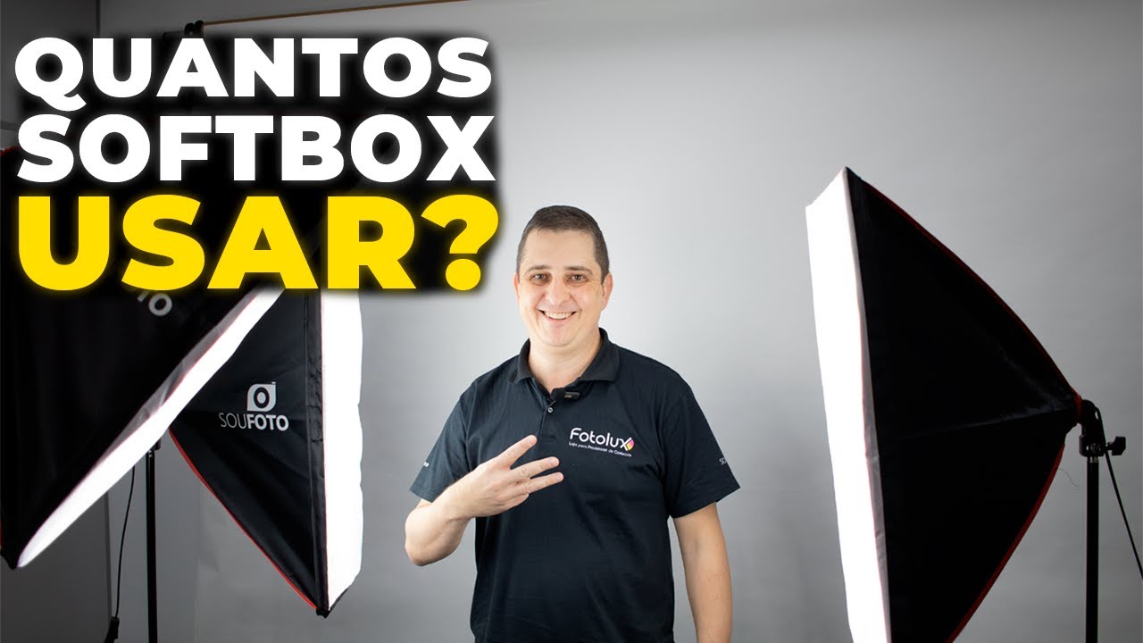 SOFTBOX: QUANTOS UTILIZAR ? Luz de 3 Pontos para Vídeos