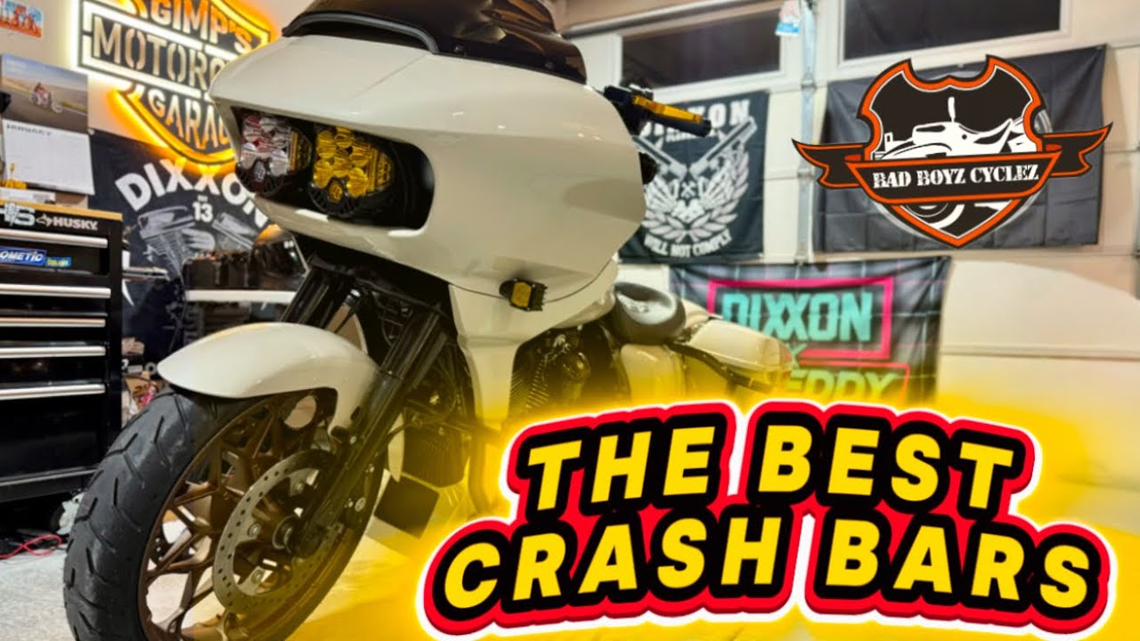 Installing crash bar on Harley | BadBoyz Cyclez  #customized #performancebagger #diy #roadglide #ST