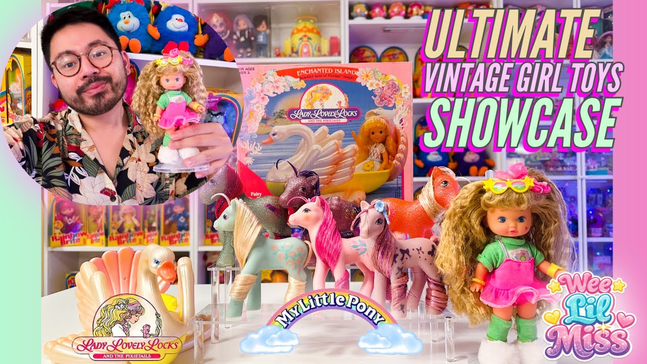 Vintage Girl Toys 🌈 MLP G1 Sparkle Ponies, Lady Lovely Locks Swan Boat & Wee Lil Miss (80s–90s)