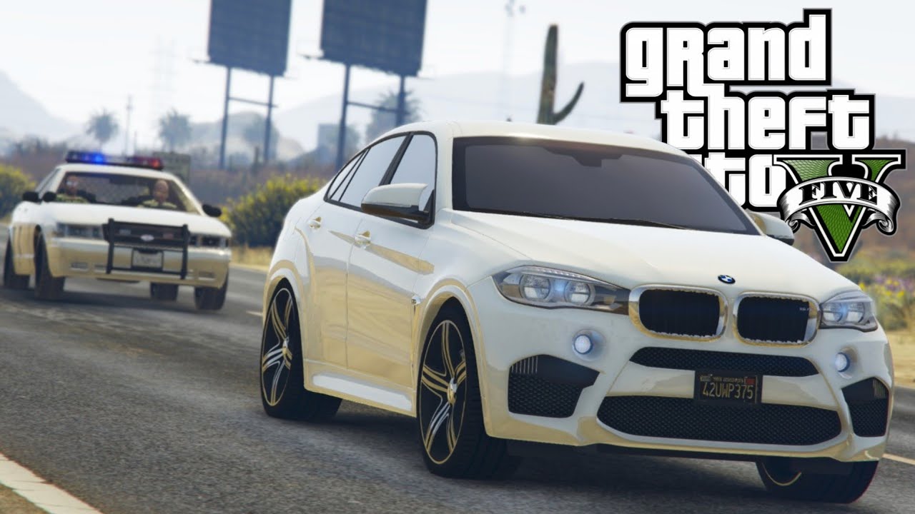 GTA V : FUGA ÉPICA DA POLICIA DE BMW X6 : GTA 5 MODS