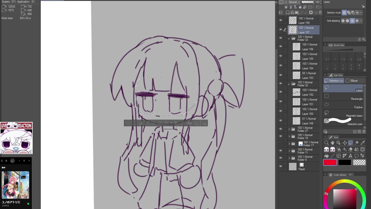 Drawing till I can draw cute girls (274/365) | my hour is getting less.. T-T but i still draw.