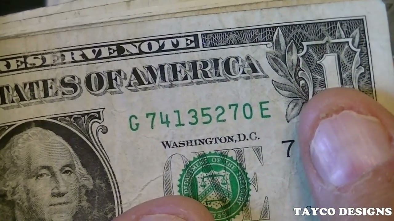 Fun Hobby $1 Bill Search For Unusual Serial Numbers #16 #currency