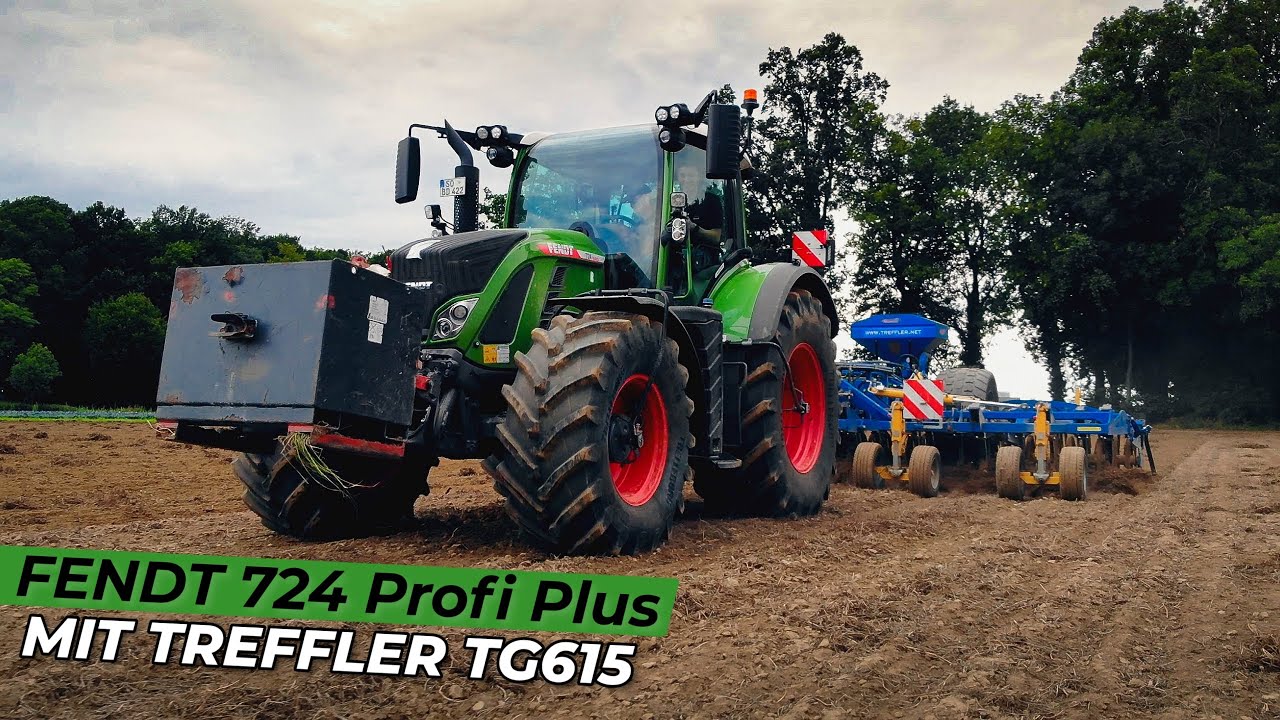 Fendt 724 Profi Plus x Treffler TG615 | Zwischenfrucht einsähen & Grubbern