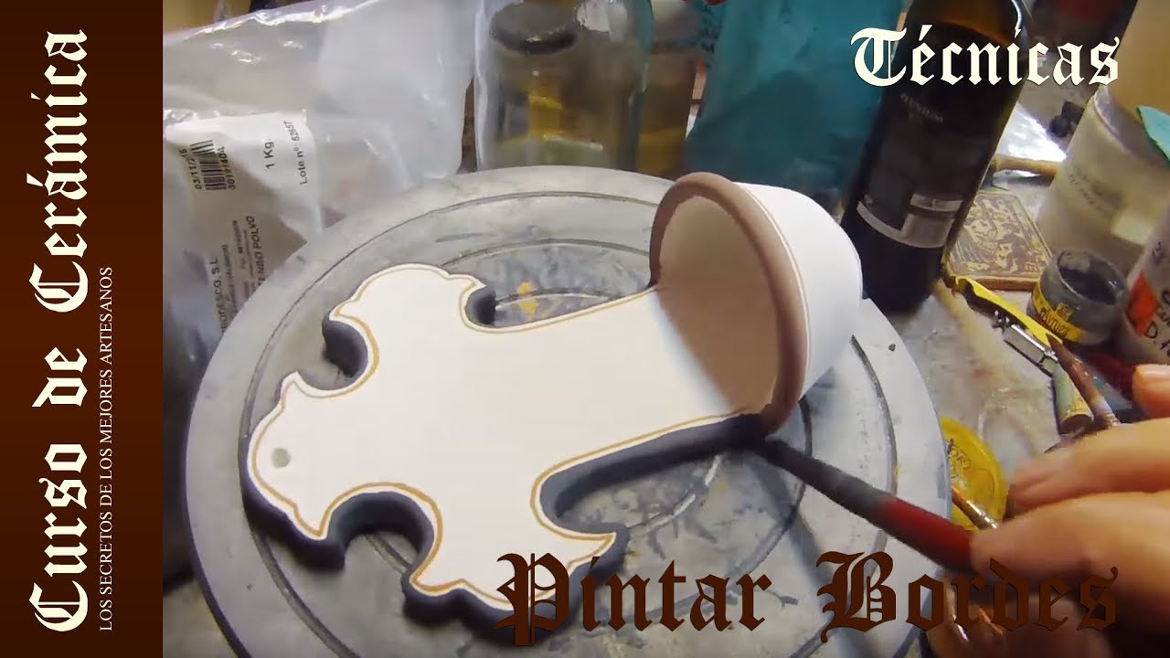 Curso de Cerámica - Pintar Bordes Perfectos en Piezas de Cerámica
