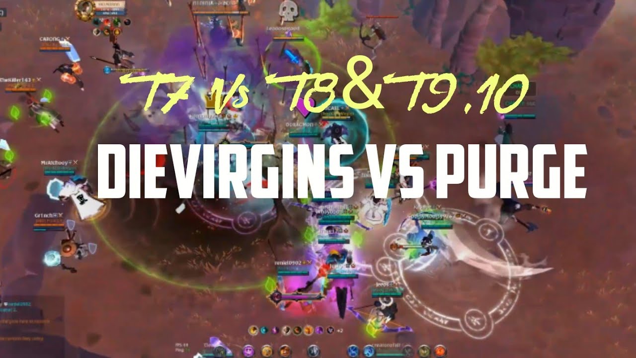 DieVirgins Vs PURGE T7 VS T8&T9,10 - Albion Online