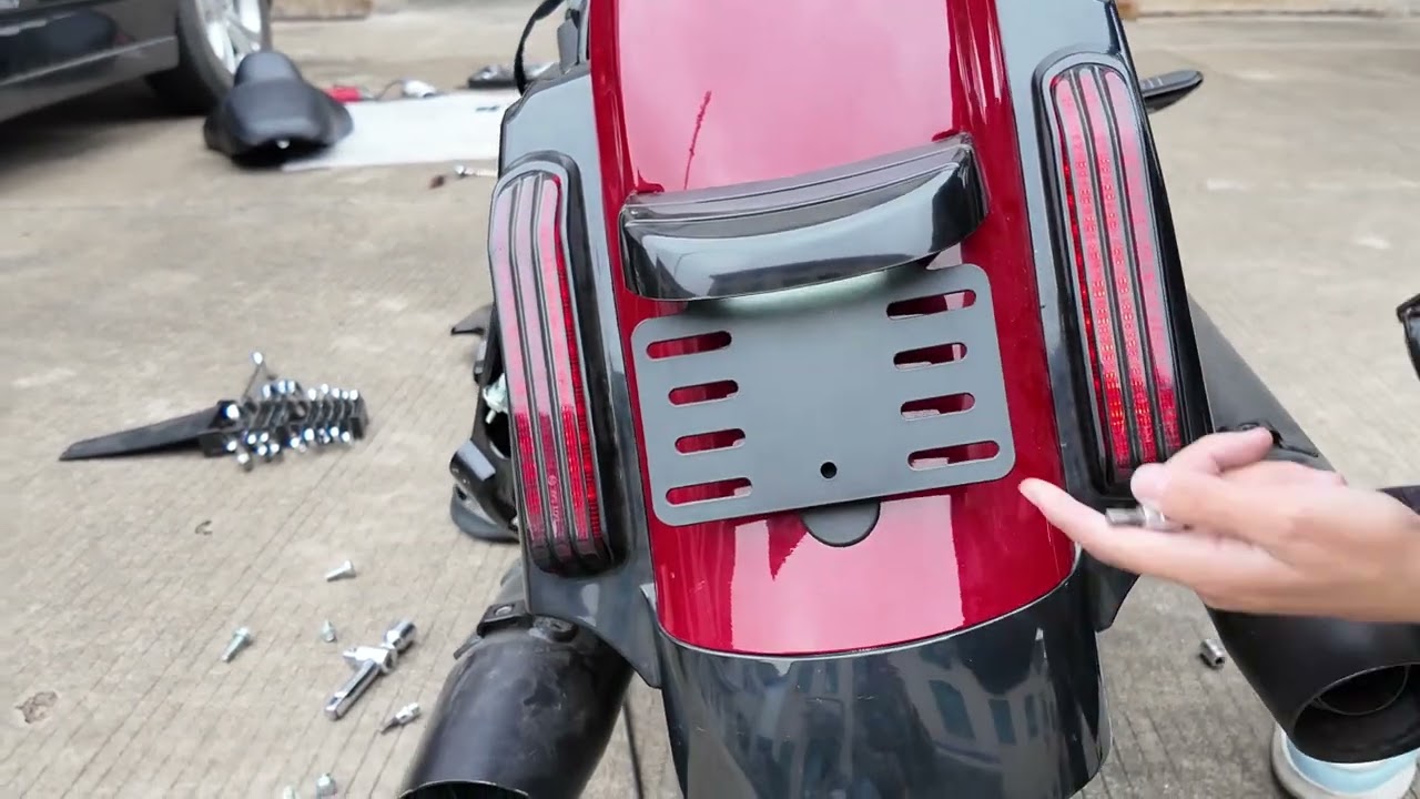【Glamour Safety】2014-2023 Harley Road Glide LED Rear Fascia Light Kit Installation Guide