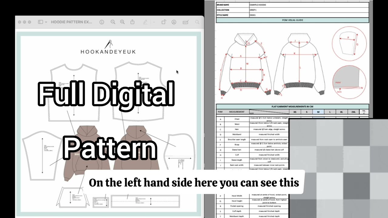 DIGITAL PATTERN VS MEASUREMENT CHART EXPLANATION