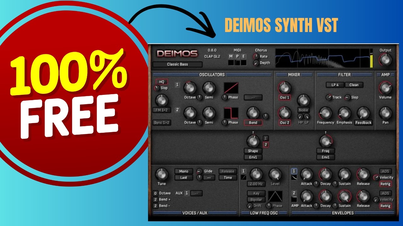 🔥 Deimos FREE Synth: Phase Tricks + Mod Matrix = INSANE Sounds! (No Talk Demo)