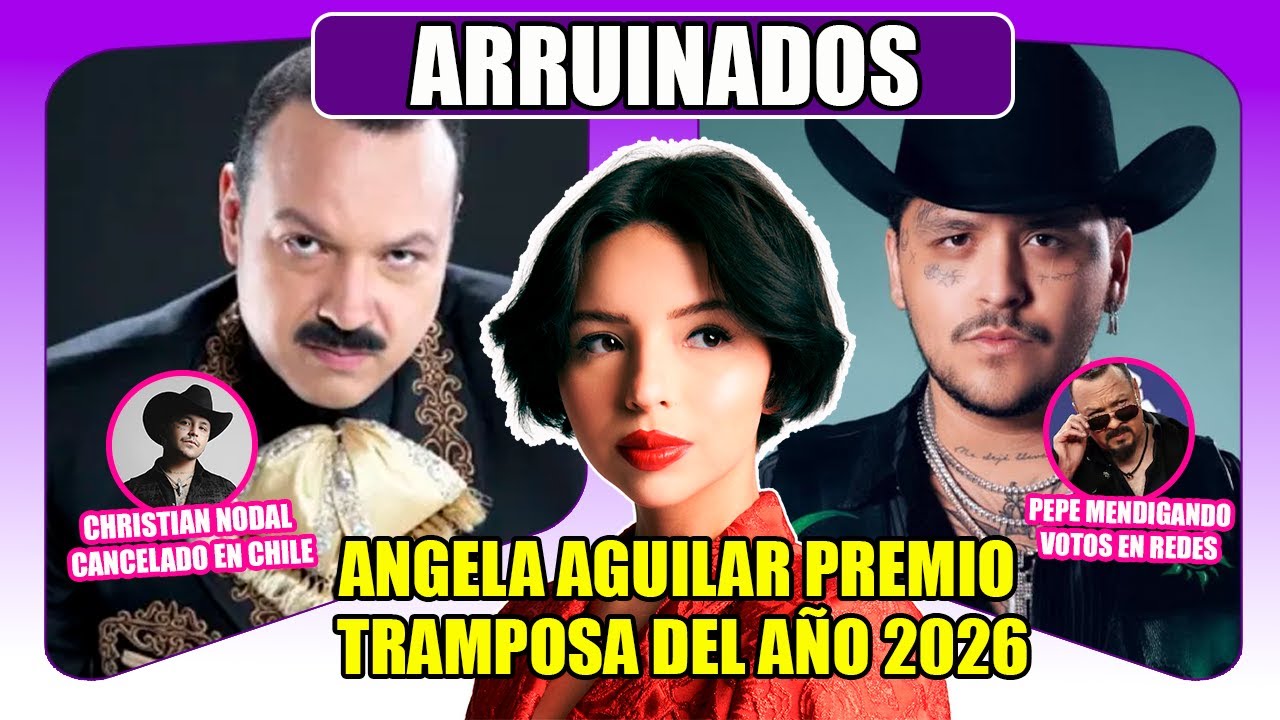 ANGELA AGUILAR Y CHRISTIAN NODAL ARRUINADOS: PREMIOS TRAMPOSOS, GIRA FRACASO Y CAZZU DECIDE NO IR