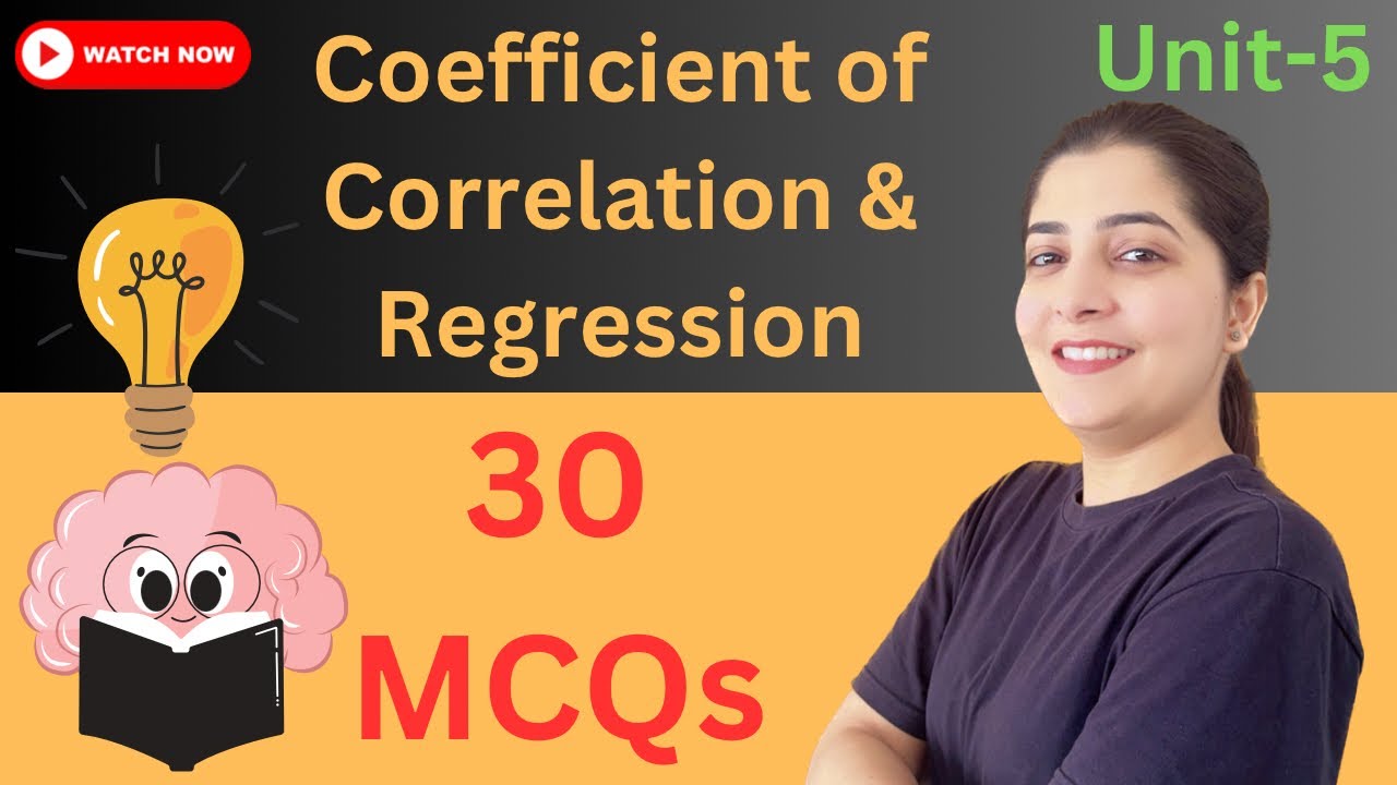 ✍🏻30 MCQs Battle : Correlation & Regression | Coefficient | 🧠Top Stats Quiz | Full Practice |UGC NET