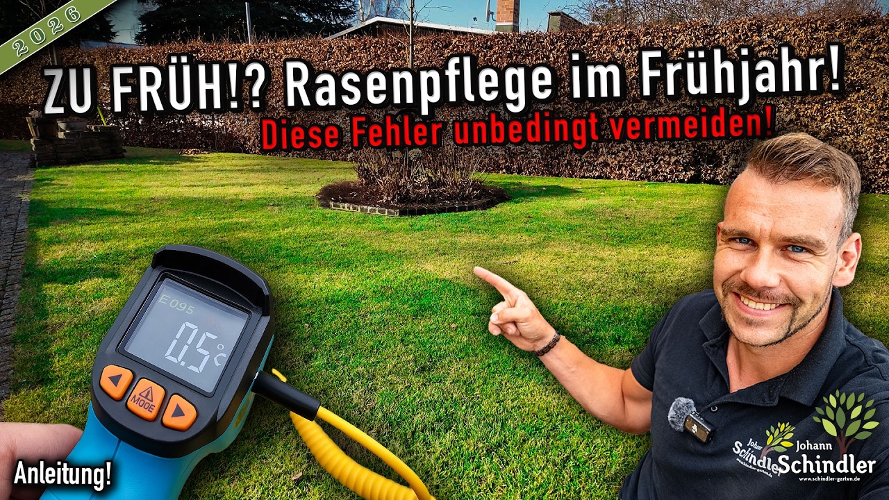 Rasen fit machen nach dem Winter: Wann starten & was auf keinen Fall tun!