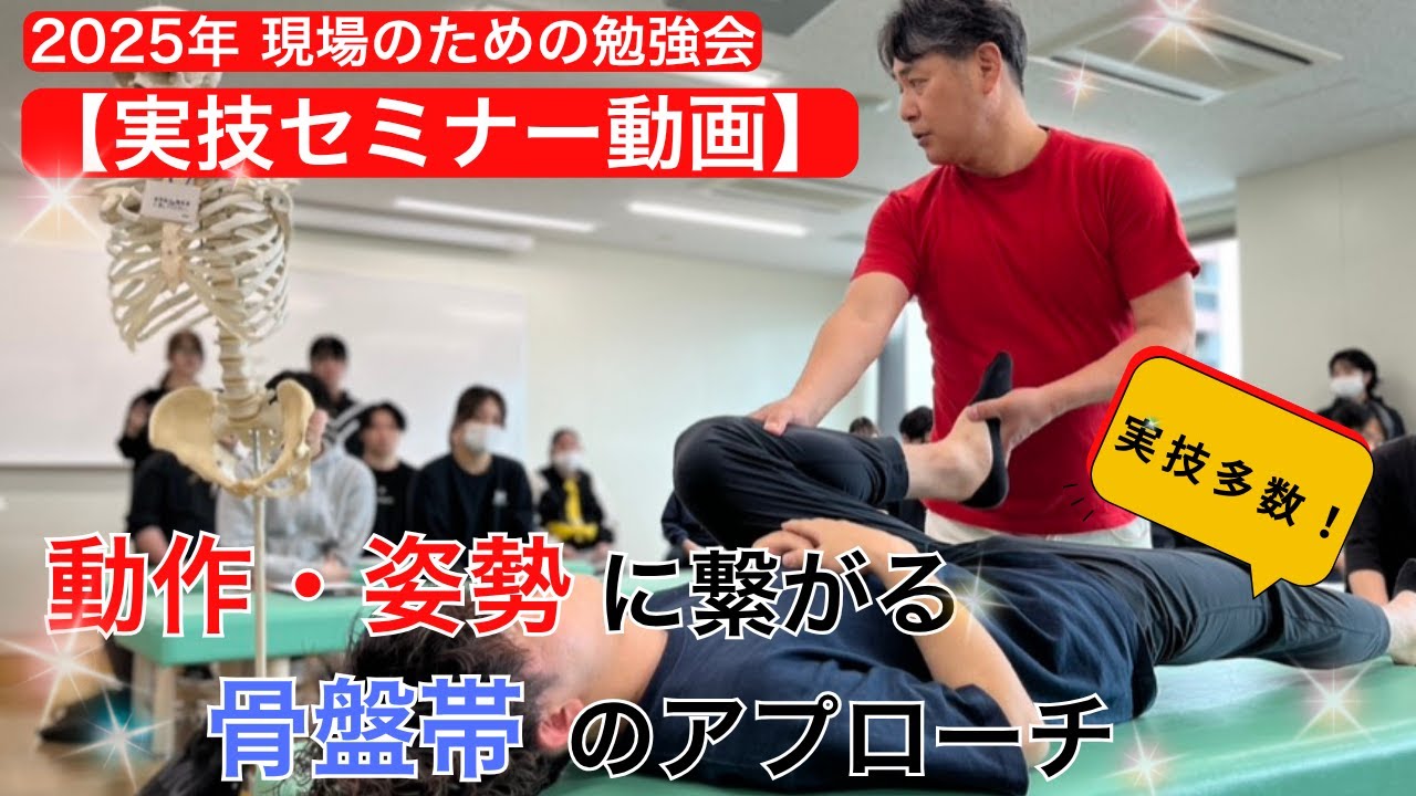 【現場のための勉強会　実技セミナー　〜動作・姿勢に繋がる骨盤帯のアプローチ〜】