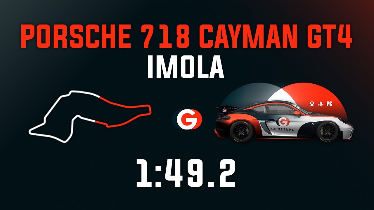 Imola 1:49.2 - Porsche 718 Cayman GT4 - GO Setups | ACC 1.9.5