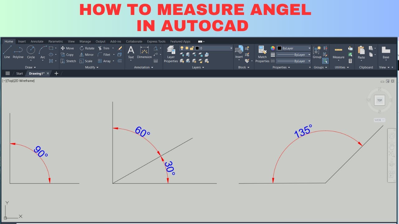how to measure angle in autocad 2024