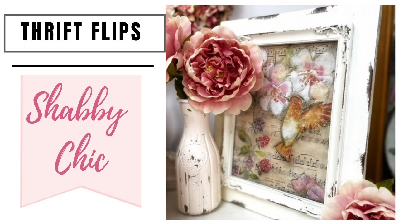 Thrift Flip /Shabby Chic /DIY Upcycling /Thrifted Home Decor /Trash to Treasure/ Whispering Willow
