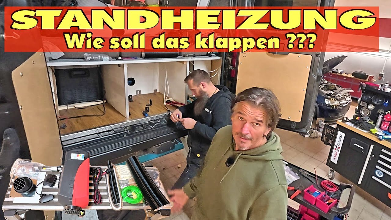 Standheizung EINBAU 😃Das Reserverad muss weg😳 Wie soll das klappen und wird es endlich warm ?? 🔥🔥🔥