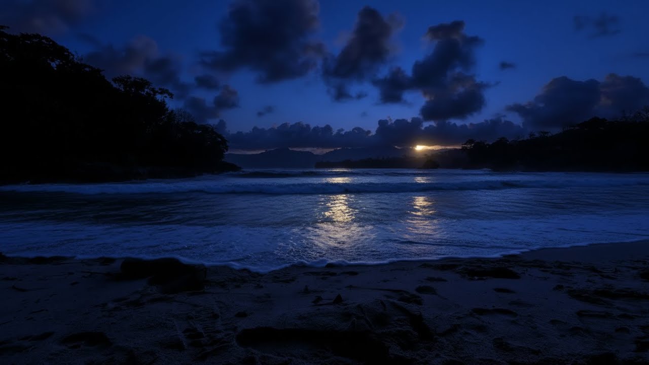 Ocean Waves for Deep Relaxation 🌊 | Calm Ocean Sounds (Dark Screen)