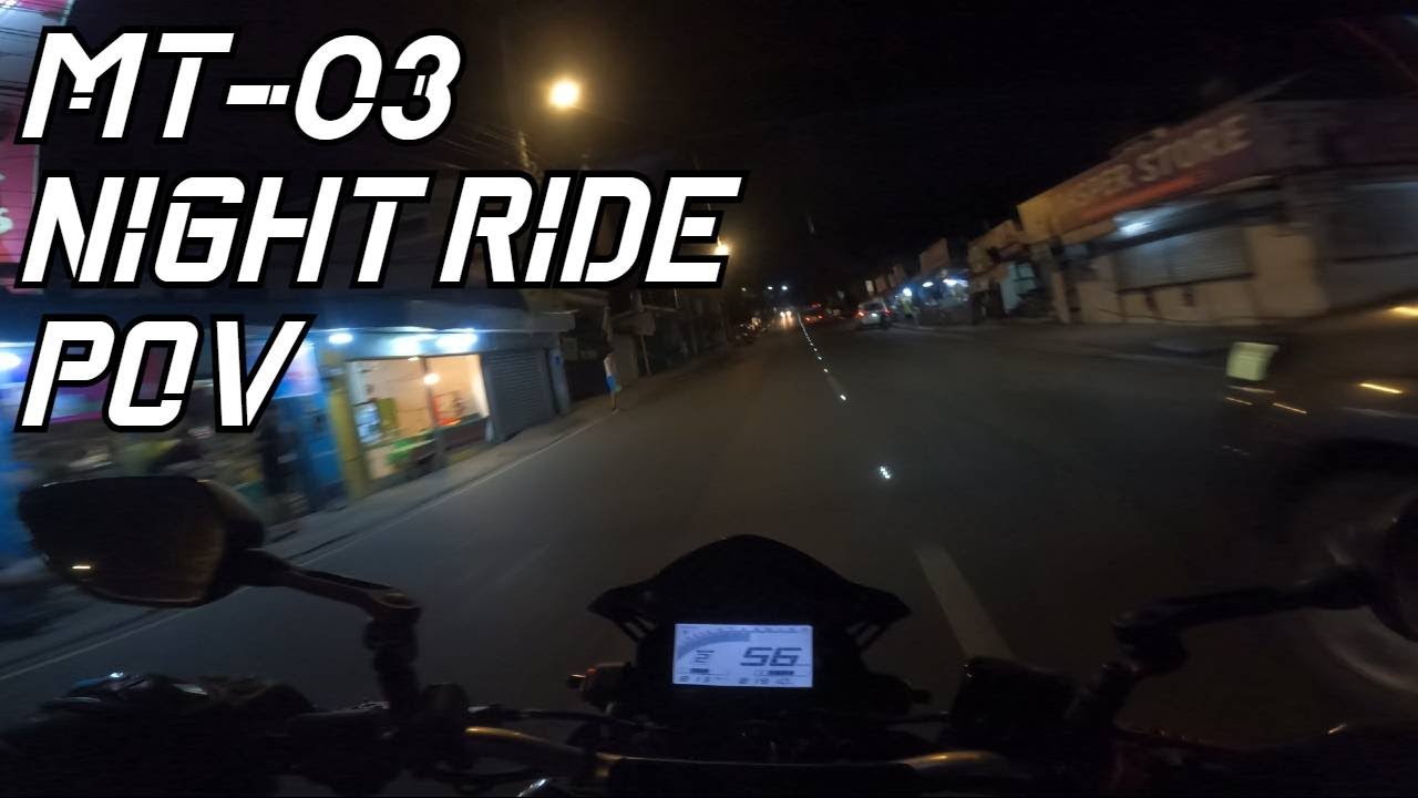 YAMAHA MT 03 | NIGHT COMMUTE | GO PRO HERO 9 | POV RIDE | RAW SOUND