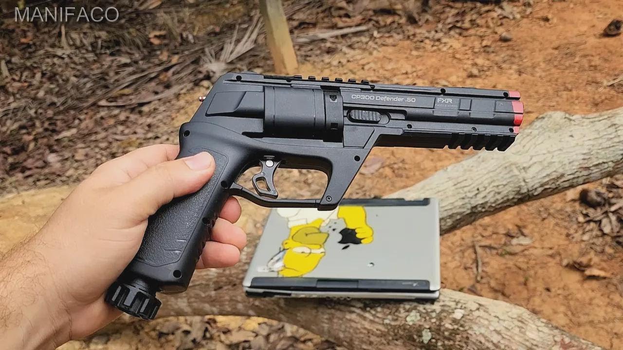 Testing the .50 Cal Home Defense Revolver on Everyday Objects! Artemis CP300