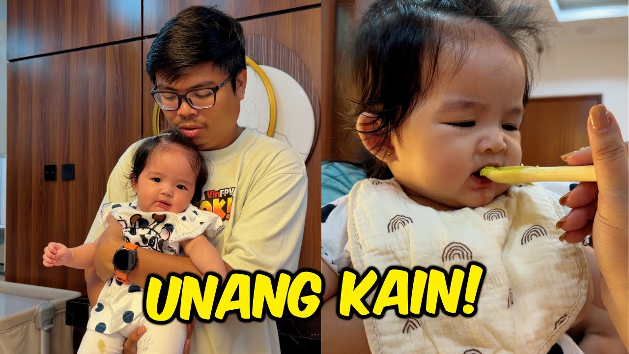 Unang kain ni baby naomi #VinFPV
