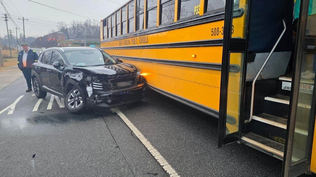 District: Pickens County school bus involved in multi-vehicle crash