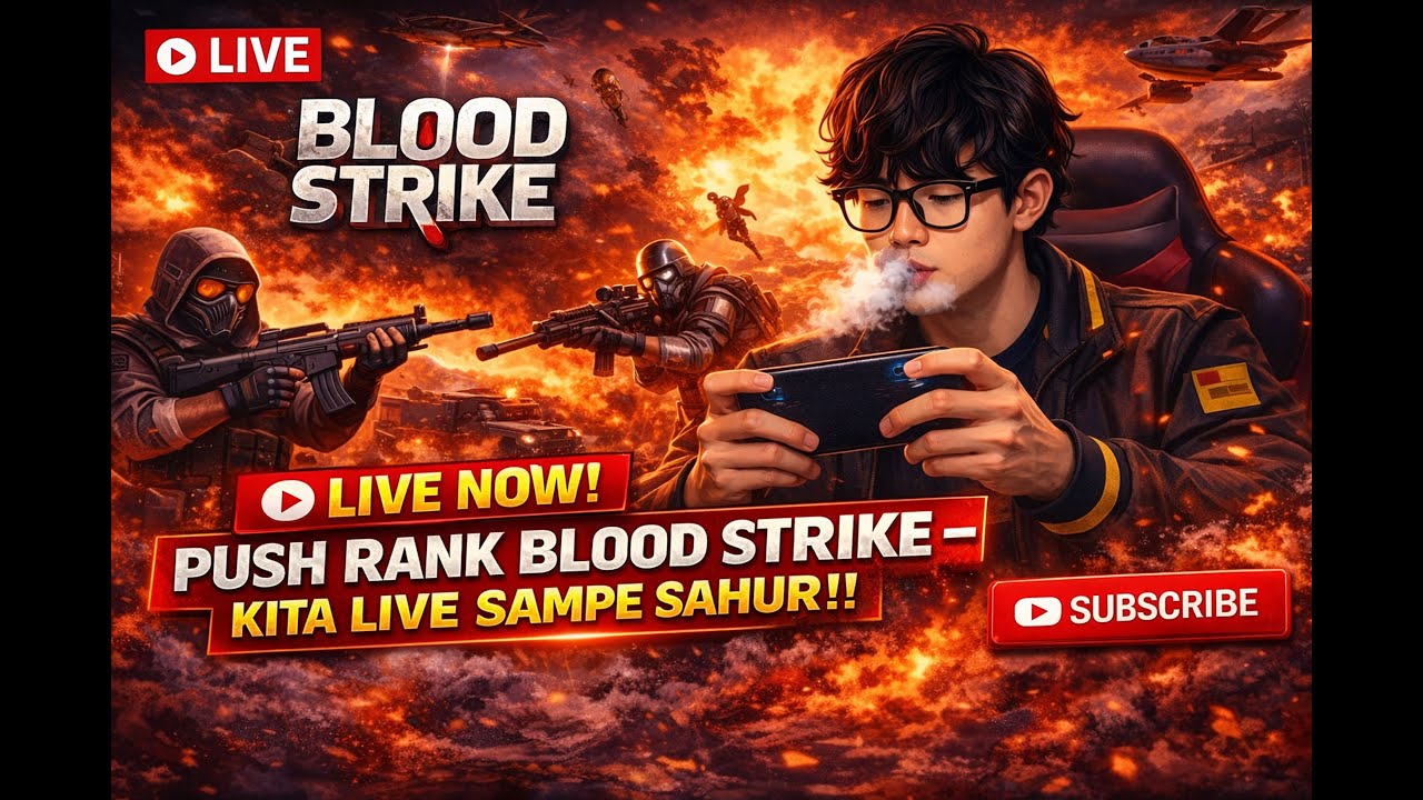 🔴 LIVE NOW! PUSH RANK BLOOD STRIKE – KITA LIVE SAMPE SAHUR!!