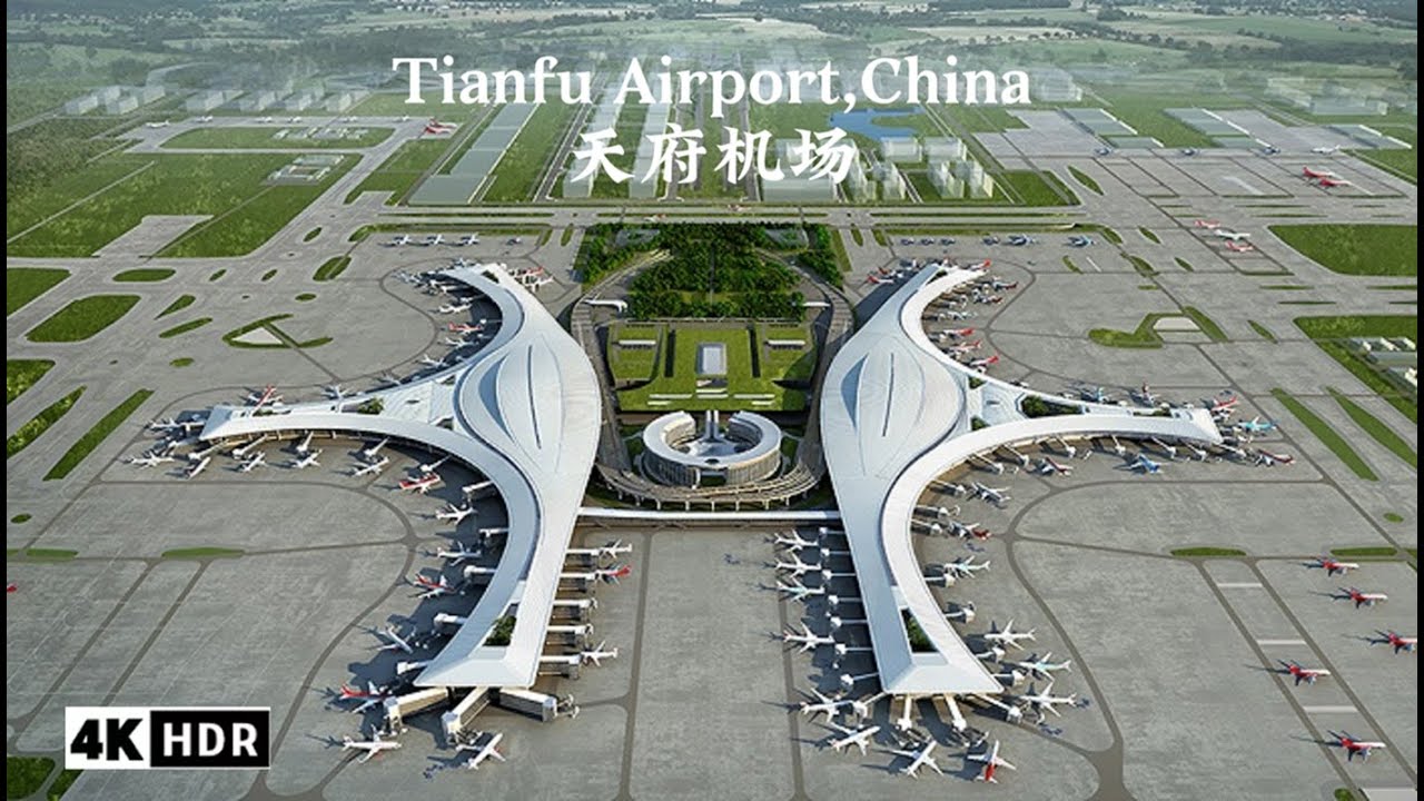 [4K HDR]Boarding experience at Chengdu Tianfu Airport in China,which has invested over US$10 billion