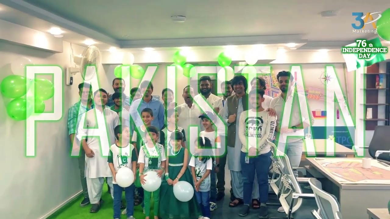 Pakistan Day Celebration | Flag Raising Ceremony | Cake Cutting Ceremony |3A Marketing