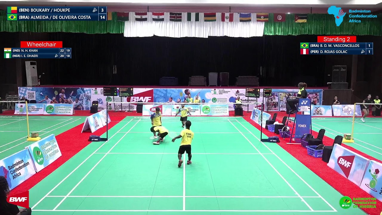 1st Abia Para Badminton International 2025 | Day 5 | TV Court Standing
