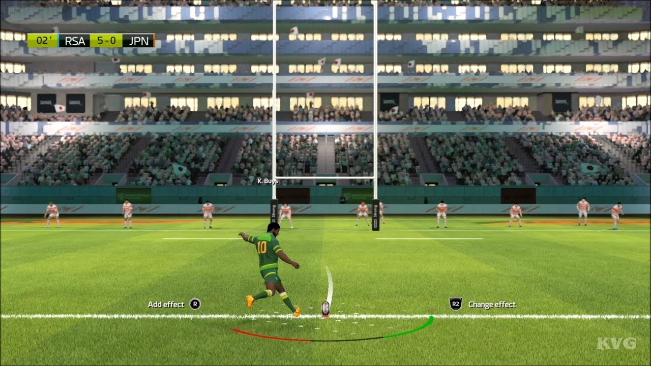 Rugby 20 - Южная Африка против Японии - Геймплей (PS4 HD) [1080p60FPS]