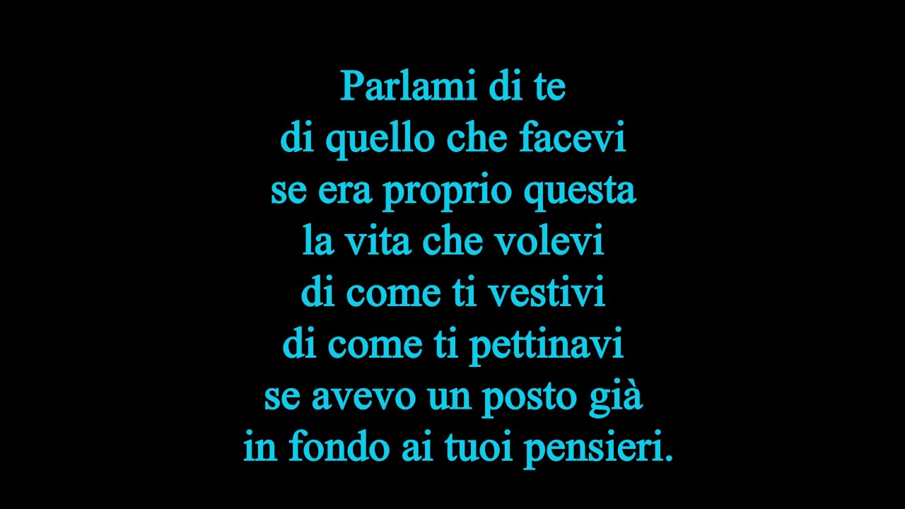 Luca Barbarossa - Portami a ballare (con testo)