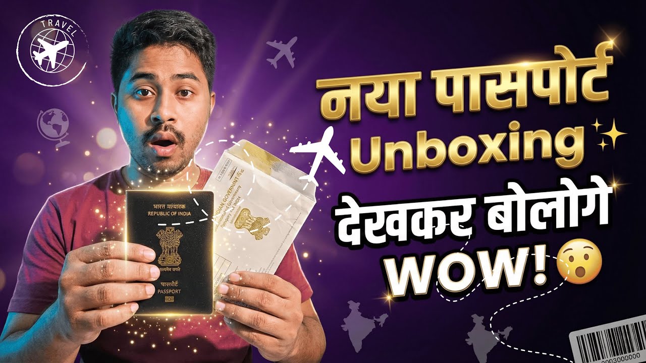 Passport Unboxing in Hindi | New पासपोर्ट कैसा दिखता है? पूरी जानकारी #passport2026
