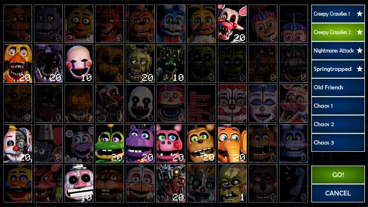 【FNaF UCN】 Creepy Crawlies 2  攻略動画 スマホ版