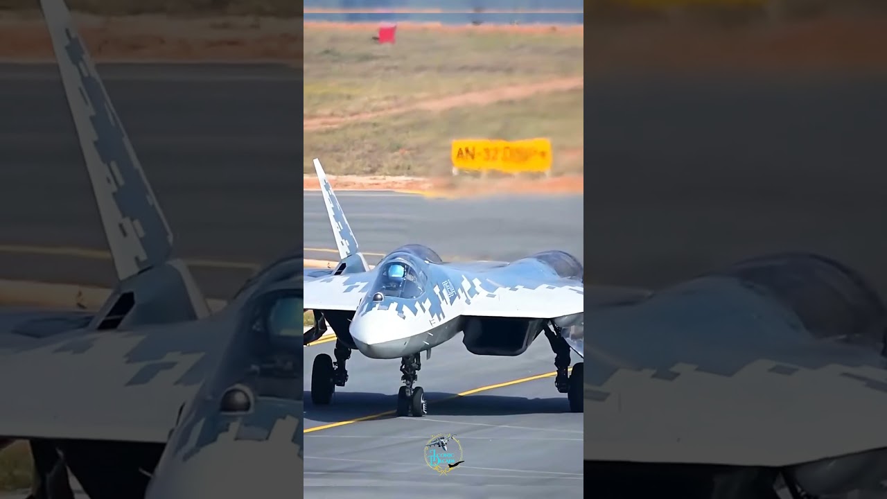 Su-57 vs F-35 &ndash; India&rsquo;s Airshow Turns Into a Sky Duel! East vs West Begins! #Su57 #F35 #AirshowIndia