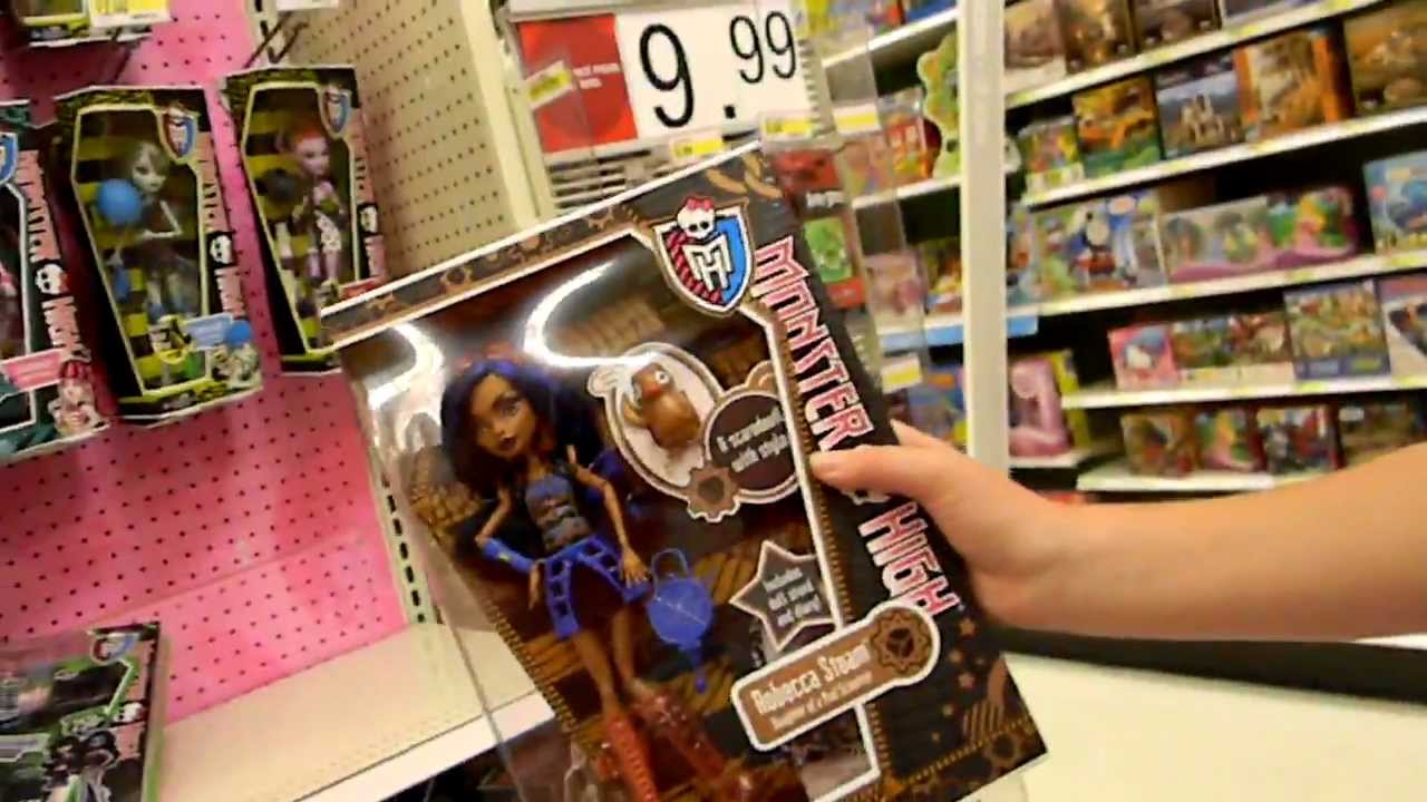 Shopping for monster high dolls at target