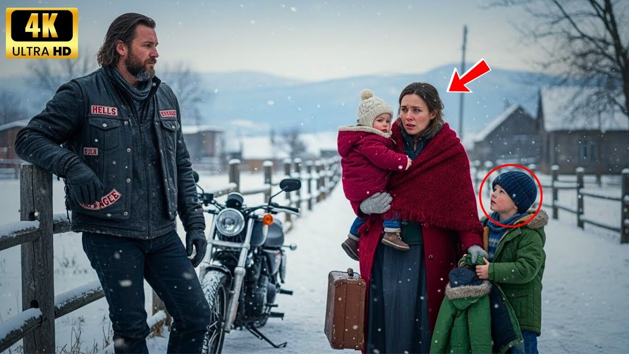 Sie ging mit ihren Kindern an einem Hells-Angels-Biker vorbei – als ihr Mann ging, half er ihr.