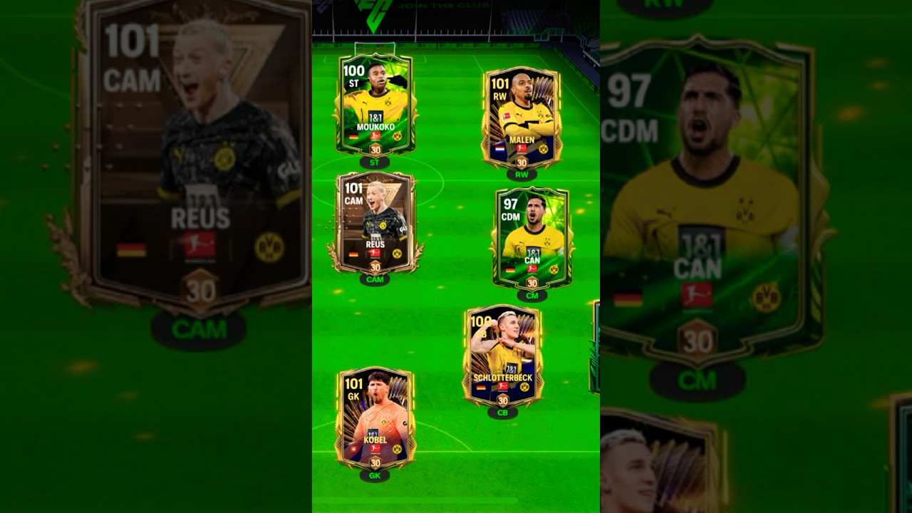 The strongest squad of BVB 09 💛🖤 #BVB #Dortmund #FCMobile