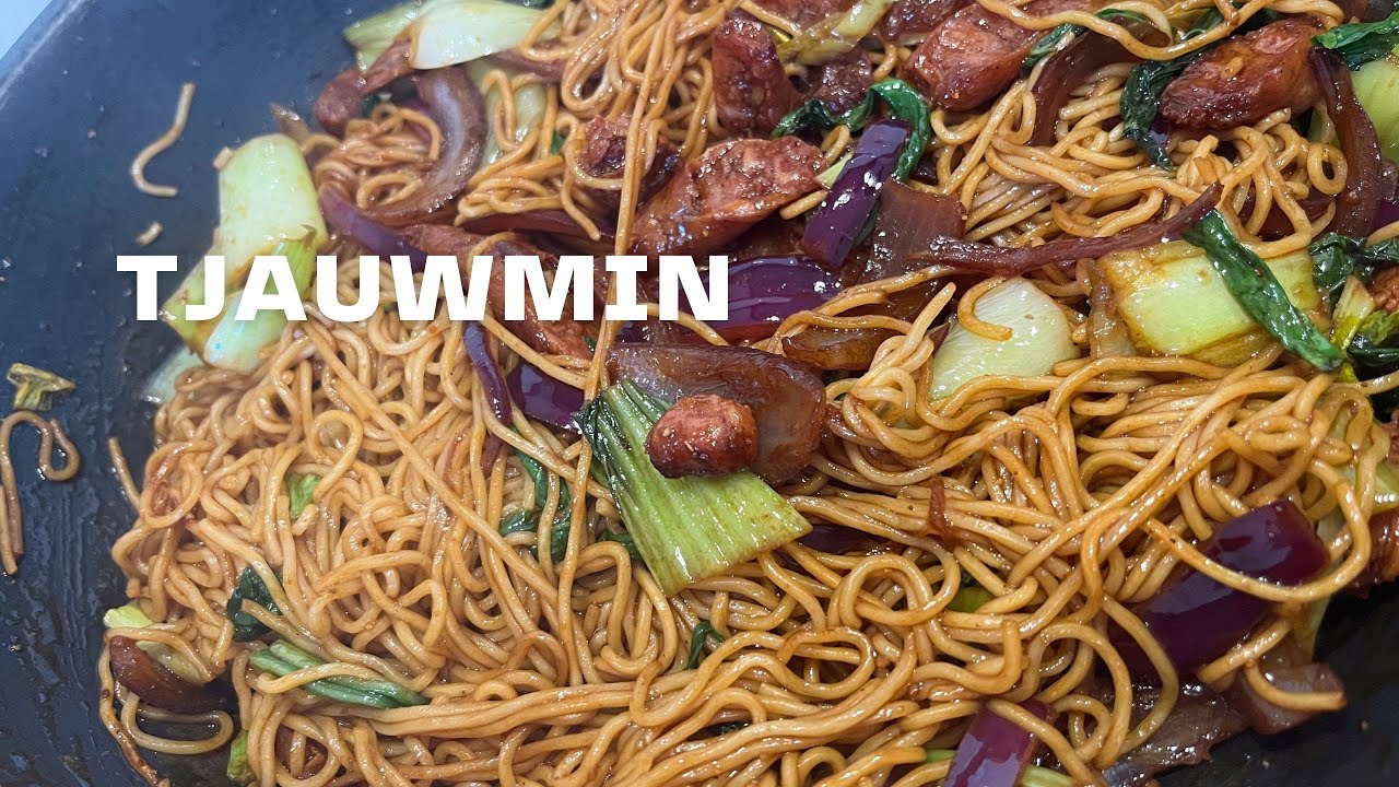 TJAUWMIN ZO LEKKER 😱 😋 CHOWMEIN #chowmein #surinaamsegerecht