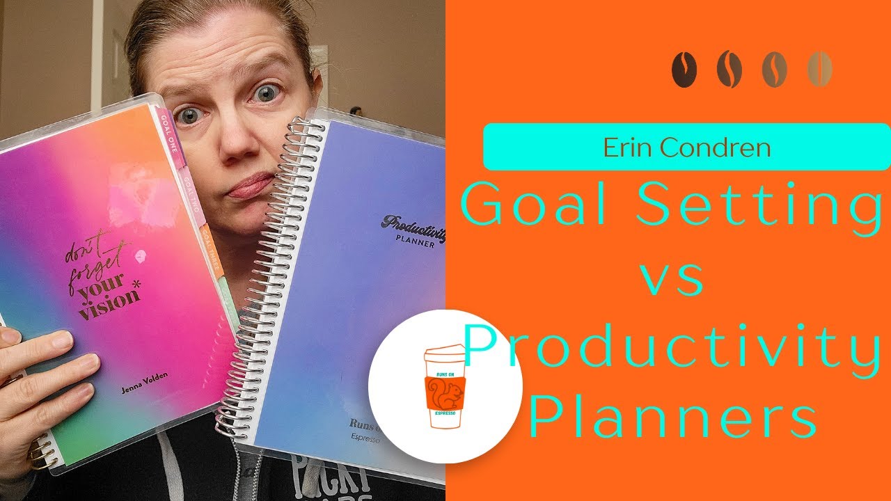Erin Condren Plannerbattle: Goal Setting Planner Vs Productivity Planner