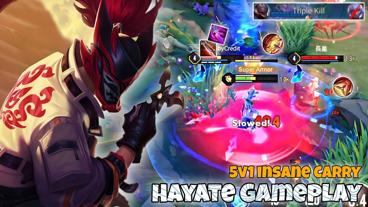 Hayate Dragon Lane Pro Gameplay | Totally Alone Vs Team | Arena of Valor Liên Quân mobile CoT