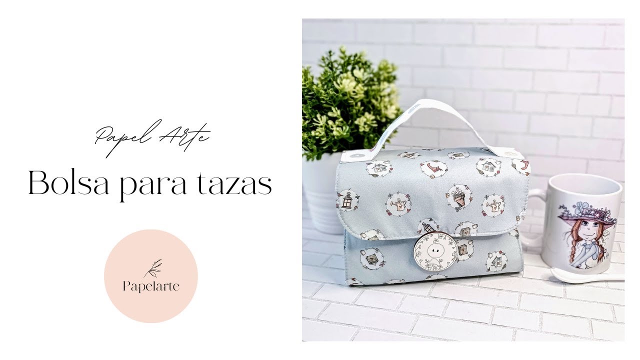 BOLSA PORTÁTIL PARA TAZAS - El altillo de los duendes #costuracreativa