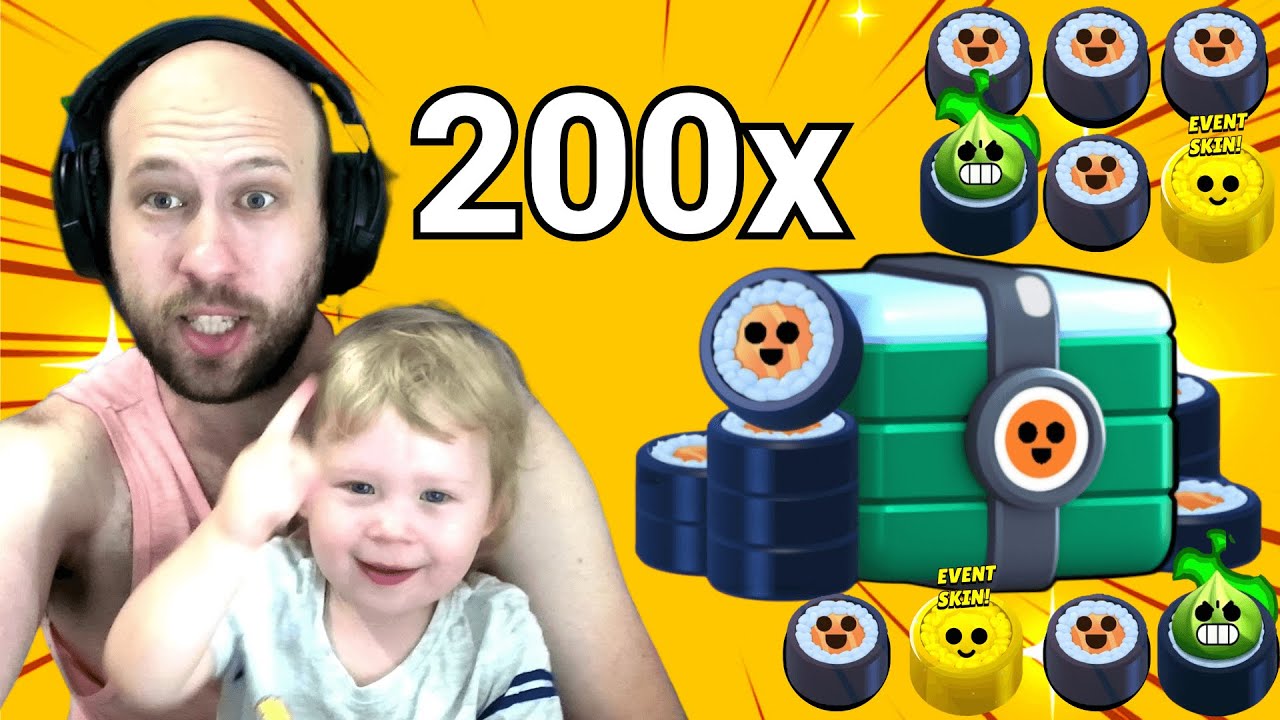 היום ה468 שלי משחק ב - בראול סטארס ! דילן פותח 200 יחידות של סושי ! ( מטורף! ) | brawl stars