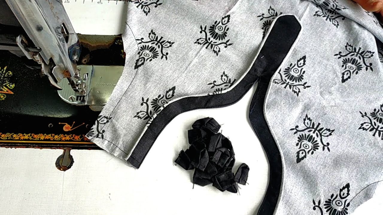 Simple and easy kurti neck design
