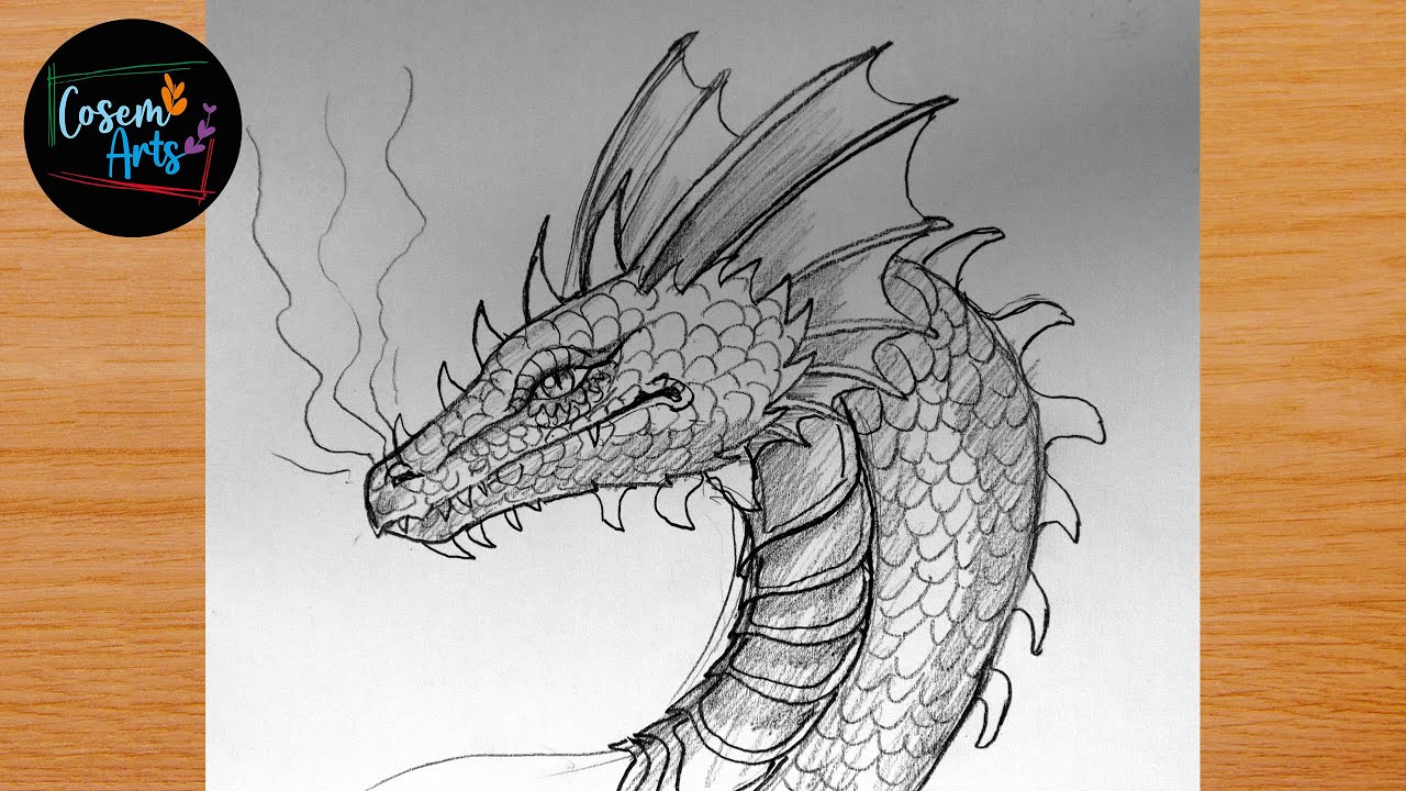 dragon drawing || how to draw a dragon