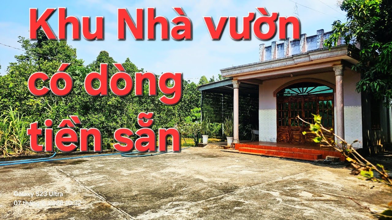 Nhà Cấp 4 sân vườn đủ cây trái,giá hợp lý cho sản phẩm có dòng tiền ổn định
